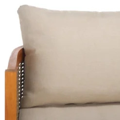 Amanda 3 Seater Sofa - Indoor/Outdoor - PAT7093 - Natural/Taupe - Safavieh -Heaco GUEST 9b1701a1 bb6c 4396 a4e5 d2956e1852bf