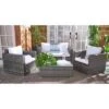 Machie 4Pc Living Set - Indoor/Outdoor - PAT7508 - Safavieh -Heaco GUEST 9cab7c76 f6c5 47f5 8534 b598138b7f3a