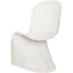 Tana Wicker Side Chair (Set Of 2) - White - Safavieh -Heaco GUEST 9d2ccb1f af89 4e27 9cf7 197c8b2bde4d