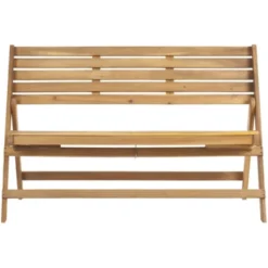 Luca Folding Bench - Outdoor - Safavieh -Heaco GUEST 9d4730b8 7505 4ba1 a878 88592097a40f