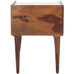 Marion 1 Drawer Nightstand - NST3700 - Walnut/White - Safavieh -Heaco GUEST 9de95096 7ef8 43c1 a56e 69cc8ea3d698