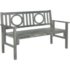 Piedmont Folding Bench - Outdoor - Safavieh -Heaco GUEST 9f6a9486 37b4 46ec 98b3 f2705d3d3dc1