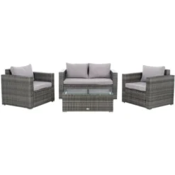 Machie 4Pc Living Set - Indoor/Outdoor - PAT7508 - Safavieh 28 Machie 4Pc Living Set - Indoor/Outdoor - PAT7508 - Safavieh -Heaco GUEST a0d09f76 4708 4f0c 8e62 784cb5a325ca