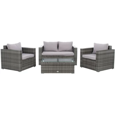 Machie 4Pc Living Set - Indoor/Outdoor - PAT7508 - Safavieh 15 Machie 4Pc Living Set - Indoor/Outdoor - PAT7508 - Safavieh - Image 13