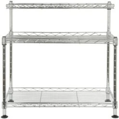 Marcel Mini Rack - Chrome - Safavieh -Heaco GUEST a193652a 3f7a 45ac 857f d16c5f64be1e