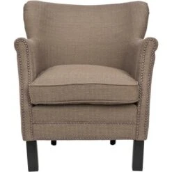Jenny Arm Chair W/ Nail Heads - Safavieh -Heaco GUEST a3358f18 d910 4b6d 9f2d 93b6a7a912d4