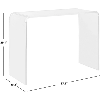 Atka Acrylic Console Table - FOX6016A - Clear - Safavieh Couture 5 Atka Acrylic Console Table - FOX6016A - Clear - Safavieh Couture - Image 3