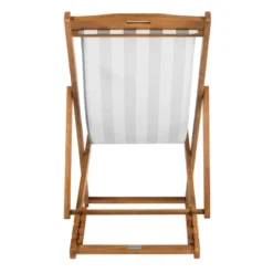 Loren Foldable Sling Chair - Natural/Gray/White - Safavieh -Heaco GUEST a46b4f34 9430 4546 9702 2c8e910d4402