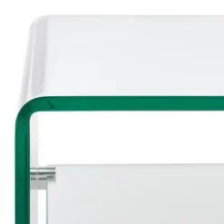 Brioni Temp Glass Coffee Table - Clear - Safavieh -Heaco GUEST a47dd6bc ef7d 49ff a837 ccd5e567e36e