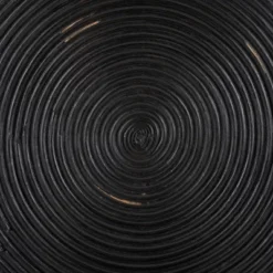 Heimdall Round Coffee Table - Distressed Black - Safavieh -Heaco GUEST a5b30ad3 7f10 4f35 840f 39bffa85946a