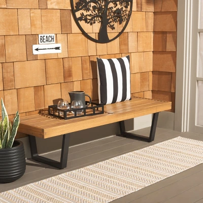 Heather 60" Bench - Outdoor - Safavieh 4 Heather 60" Bench - Outdoor - Safavieh - Image 2