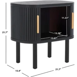 Tealla 2 Tambour Door Nightstand - NST9610 - Safavieh -Heaco GUEST ab378f71 4c8f 41f8 b1e6 4da99b26d5b3