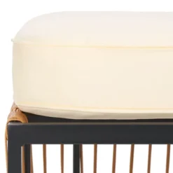 Bola Bench - Outdoor - PAT9044 - Natural/Beige - Safavieh -Heaco GUEST ae27201b 8a03 4b97 89ae d59b42ce4b6a