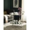 Dante Bar Cart - Silver/Mirror - Safavieh -Heaco GUEST ae702d8f 5a81 42c2 96dd f8292be82f6d