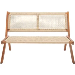 Kobina Bench - Outdoor - Safavieh -Heaco GUEST b0cd6492 1b30 4906 a184 eb0eeeaaec95