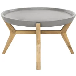 Hadwin Coffee Table - Indoor/Outdoor - VNN1021 - Dark Grey - Safavieh -Heaco GUEST b1a3b806 56d4 4958 b7e3 8abed8d8d005