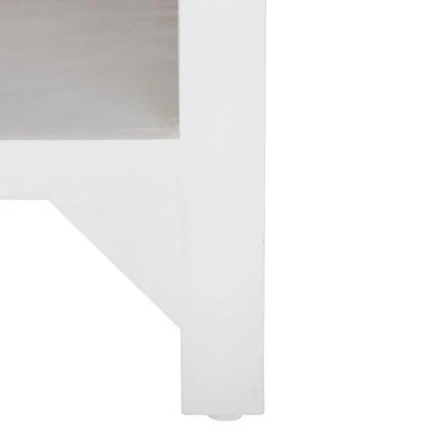 Squall Square 1 Shelf Coffee Table - White Washed - Safavieh 4 Squall Square 1 Shelf Coffee Table - White Washed - Safavieh - Image 2