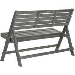 Luca Folding Bench - Outdoor - Safavieh -Heaco GUEST b54ec8aa 8c40 4e43 9d46 11e375442a86