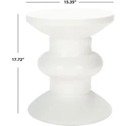 Jiraiya Concrete Accent Stool - Safavieh -Heaco GUEST b7491e05 eaec 4279 89cb 1fc893596006