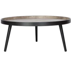 Fritz Round Tray Top Coffee Table - Safavieh -Heaco GUEST b91ad78d 6d73 499e ac95 777caa6b2a58