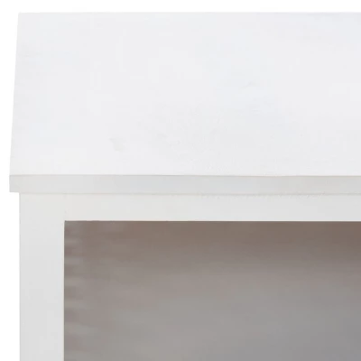 Squall Square 1 Shelf Coffee Table - White Washed - Safavieh 10 Squall Square 1 Shelf Coffee Table - White Washed - Safavieh - Image 8