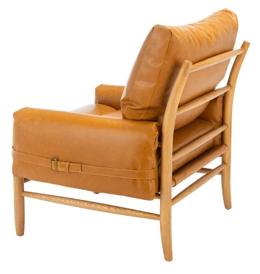 Oslo Mid Century Arm Chair - Caramel/Natural - Safavieh 7 Oslo Mid Century Arm Chair - Caramel/Natural - Safavieh - Image 5