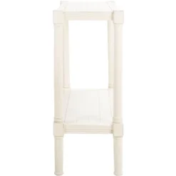 Rafiki Console Table - Distressed White - Safavieh -Heaco GUEST bac50d0c 3077 4ec8 becd 4f66355e60bf