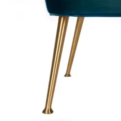 Aimee Velvet Arm Chair - Navy - Safavieh -Heaco GUEST bb9fbe29 5b63 477a afaa 7335a7c686a5