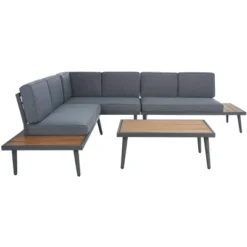 Guthrie Corner Living Set - Indoor/Outdoor - PAT7724 - Safavieh -Heaco GUEST bc7783bd 9983 41a5 9be0 bab767cf801e