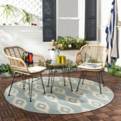 Alton 3 Piece Lounge Set - Indoor/Outdoor - PAT9004 - Safavieh 23 Alton 3 Piece Lounge Set - Indoor/Outdoor - PAT9004 - Safavieh -Heaco GUEST be527e41 de64 4b9a bad8 d2c52fcb7244
