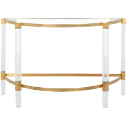 Anabelle Acrylic Console Table - Safavieh -Heaco GUEST be5eef0f 6320 4abc 8b30 f93f240c256c