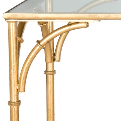Maurice Console - Gold/Glass - Safavieh 5 Maurice Console - Gold/Glass - Safavieh - Image 3