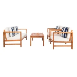 Montez 4pc Living Set With Accent Pillows - Natural/Beige/Navy - Safavieh 15 Montez 4pc Living Set With Accent Pillows - Natural/Beige/Navy - Safavieh -Heaco GUEST c44f34e8 d34a 4b36 a114 ab925dc6ee7d