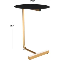 Haylee Round Side Table - Safavieh -Heaco GUEST c602823b a950 497b 9d89 9ba272c8aaf6