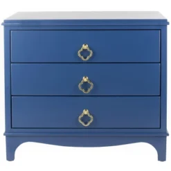 Hannon 3 Drawer Nightstand - FOX6306 - Safavieh Couture -Heaco GUEST c708b160 51fe 471d 8f4f cbc0be6d1c75