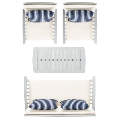 Rocklin 4pc Living Set - Gray/Beige/Navy - Safavieh 8 Rocklin 4pc Living Set - Gray/Beige/Navy - Safavieh - Image 6