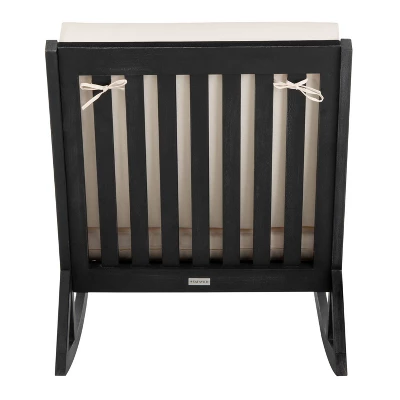 Vernon Rocking Chair - Black/White - Safavieh 6 Vernon Rocking Chair - Black/White - Safavieh - Image 4