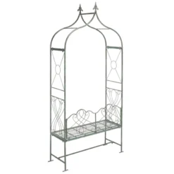 Eloise Arbor Bench - Outdoor - Safavieh -Heaco GUEST d61ae62a 93c7 461e 9240 c1fd4d85ce88