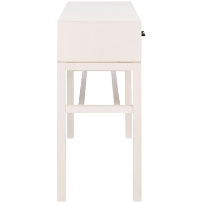 Ajana 2 Drawer Console - Distressed White W/Distressed White Drawer - Safavieh 6 Ajana 2 Drawer Console - Distressed White W/Distressed White Drawer - Safavieh - Image 4