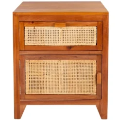 Devon 1 Drawer 1 Door Nightstand - NST4002 - Safavieh -Heaco GUEST d805cfb8 1b65 4792 8562 edca3dde360c