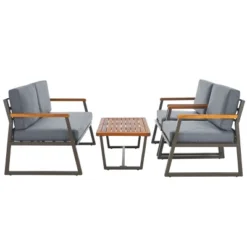 Randolph 4 Piece Living Set - Indoor/Outdoor - PAT7730 - Safavieh -Heaco GUEST d95479c8 1d69 492d b541 50f9cca3d417