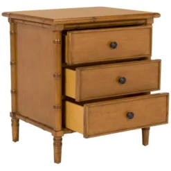Mina 3 Drawer Nightstand - NST3500 - Safavieh -Heaco GUEST db5d5e93 5011 4e2b a728 83d08127d0af