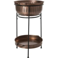 Naka Indoor/Outdoor Beverage Tub W/ Stand PIT2006 - Antique Copper/Black - Safavieh 15 Naka Indoor/Outdoor Beverage Tub W/ Stand PIT2006 - Antique Copper/Black - Safavieh -Heaco GUEST dba71cb3 7c28 4998 9b8a 3a853acd1f1a