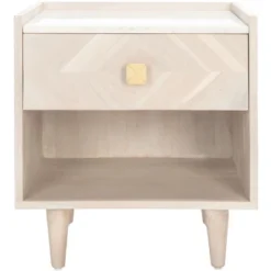 Tahseen Parquet Nightstand - NST9004 - Safavieh -Heaco GUEST dce1b690 5c3a 48ec 8e31 96bebd6458c0