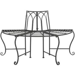 Abia Tree Bench - Outdoor - Safavieh -Heaco GUEST ddbfc87b 7ec2 44df b06d 5b546c477010