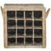 Aziza 16 Bottle Wicker Wine Rack - SEA7016 - Grey - Safavieh