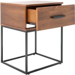 Marquise 1 Drawer Nighstand - Brown - Safavieh 14 Marquise 1 Drawer Nighstand - Brown - Safavieh -Heaco GUEST e18c7c25 6ab5 4390 a2d9 87a56c10fd5b