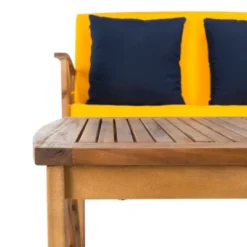 4pc Fontana Outdoor Set Teak Look/Yellow - Safavieh 9 4pc Fontana Outdoor Set Teak Look/Yellow - Safavieh -Heaco GUEST e39dfada a29d 44e4 a9e9 bc88e3dd2d07