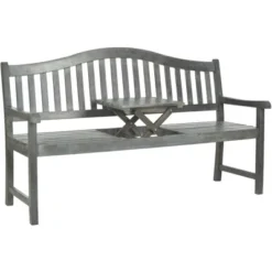 Mischa Bench - Outdoor - Safavieh -Heaco GUEST e55542ad 47fe 4ee6 8fab 2f648924ddea