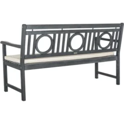 Montclair 3 Seat Bench - Outdoor - Safavieh -Heaco GUEST e76700e8 c824 410d 805c d123ad1f22b5